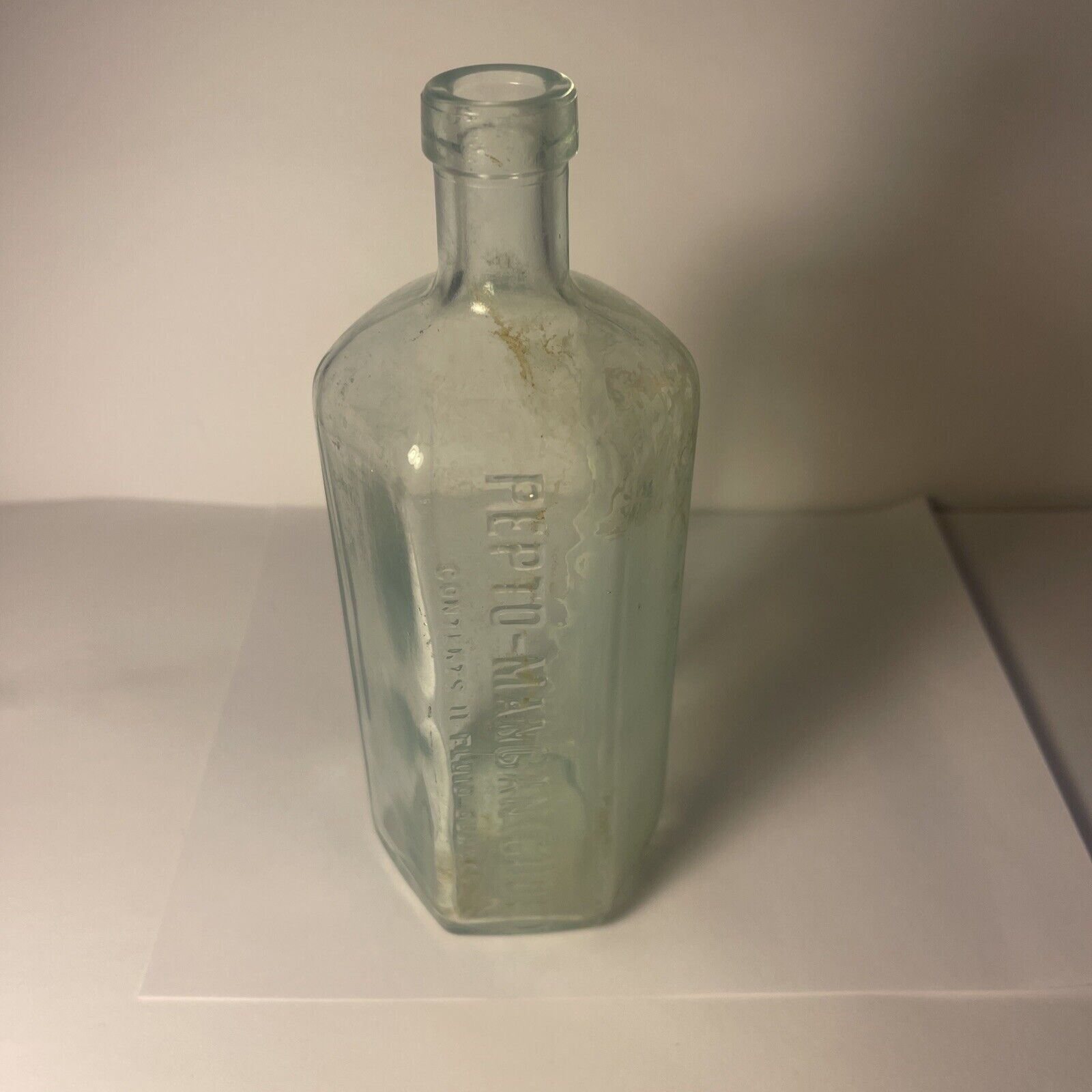 Antique 6-Sided Pepto-Mangan Bottle