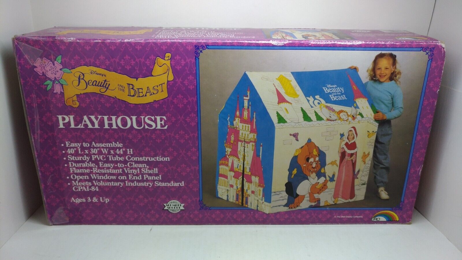 Vintage Disney's Beauty And The Beast Playhouse 1990s Rare New Sealed 
