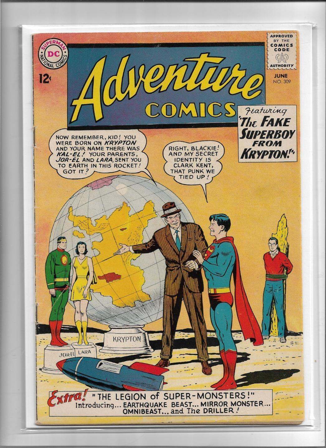 ADVENTURE COMICS #309 1963 VERY GOOD+ 4.5 3075 SUPERBOY