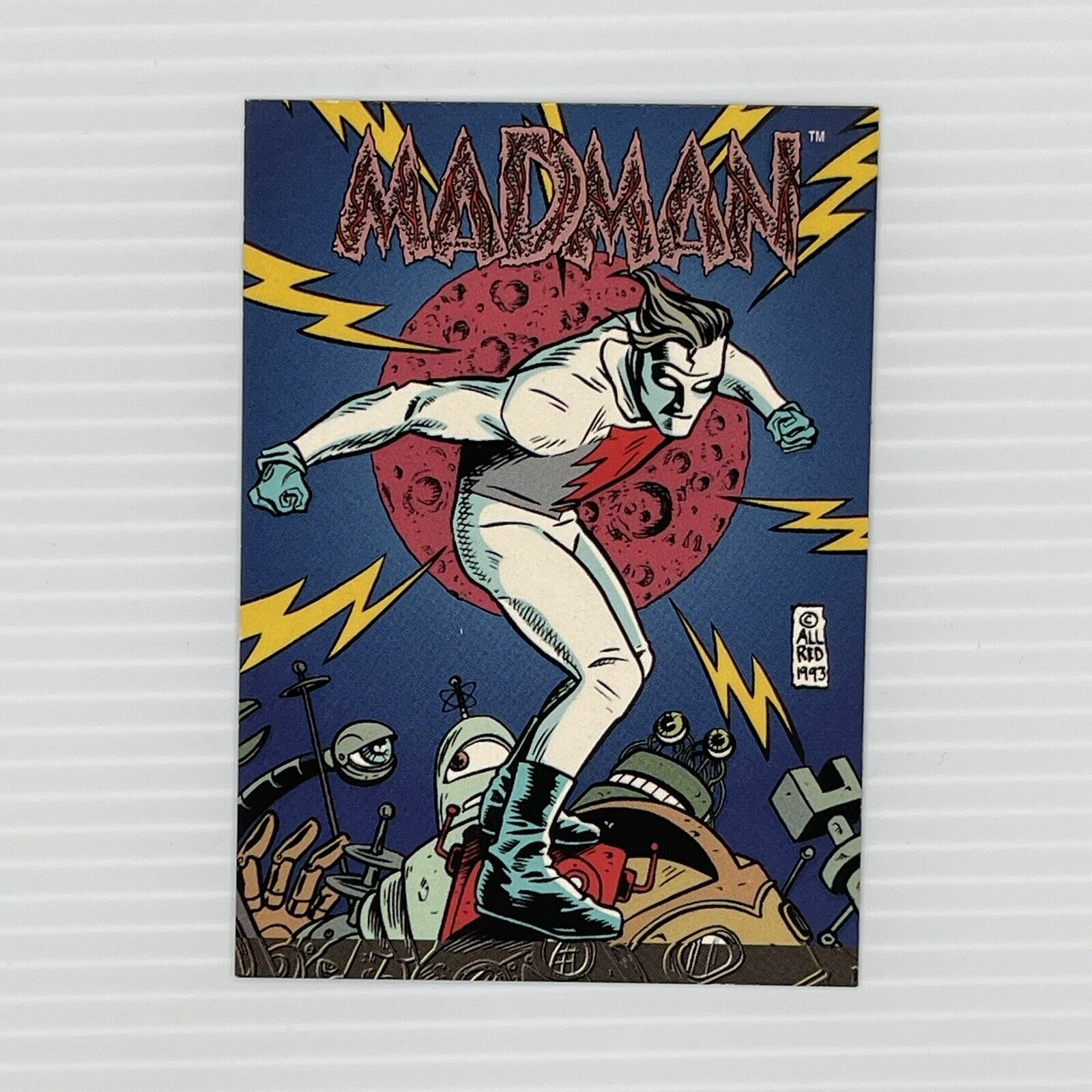 RARE Mike Allred's MADMAN Wizard Creator's Portfolio Promo Card #1 1993