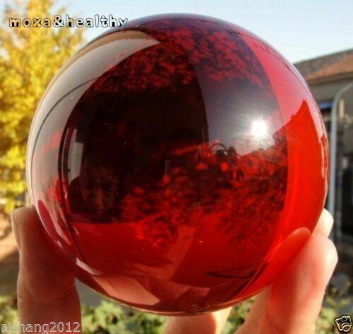 40-100mm Natural Red Sphere Large Crystal Ball Healing Stone