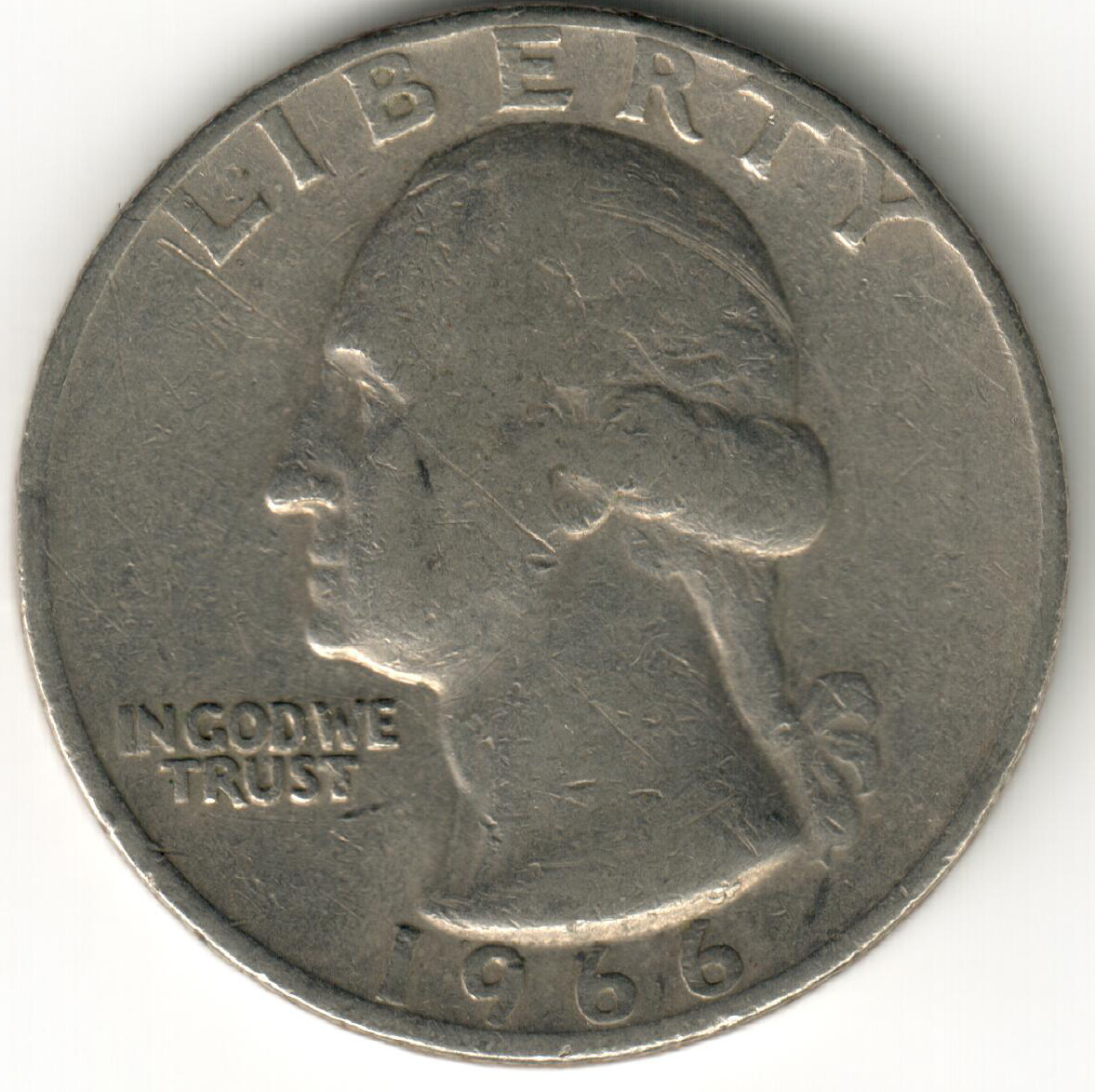 USA - 1966 - Heraldic Eagle Washington ¼ Dollar - #1122
