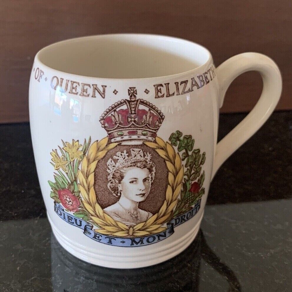 Vintage Queen Elizabeth Coronation Cup-June 2, 1953 by Copeland Spode