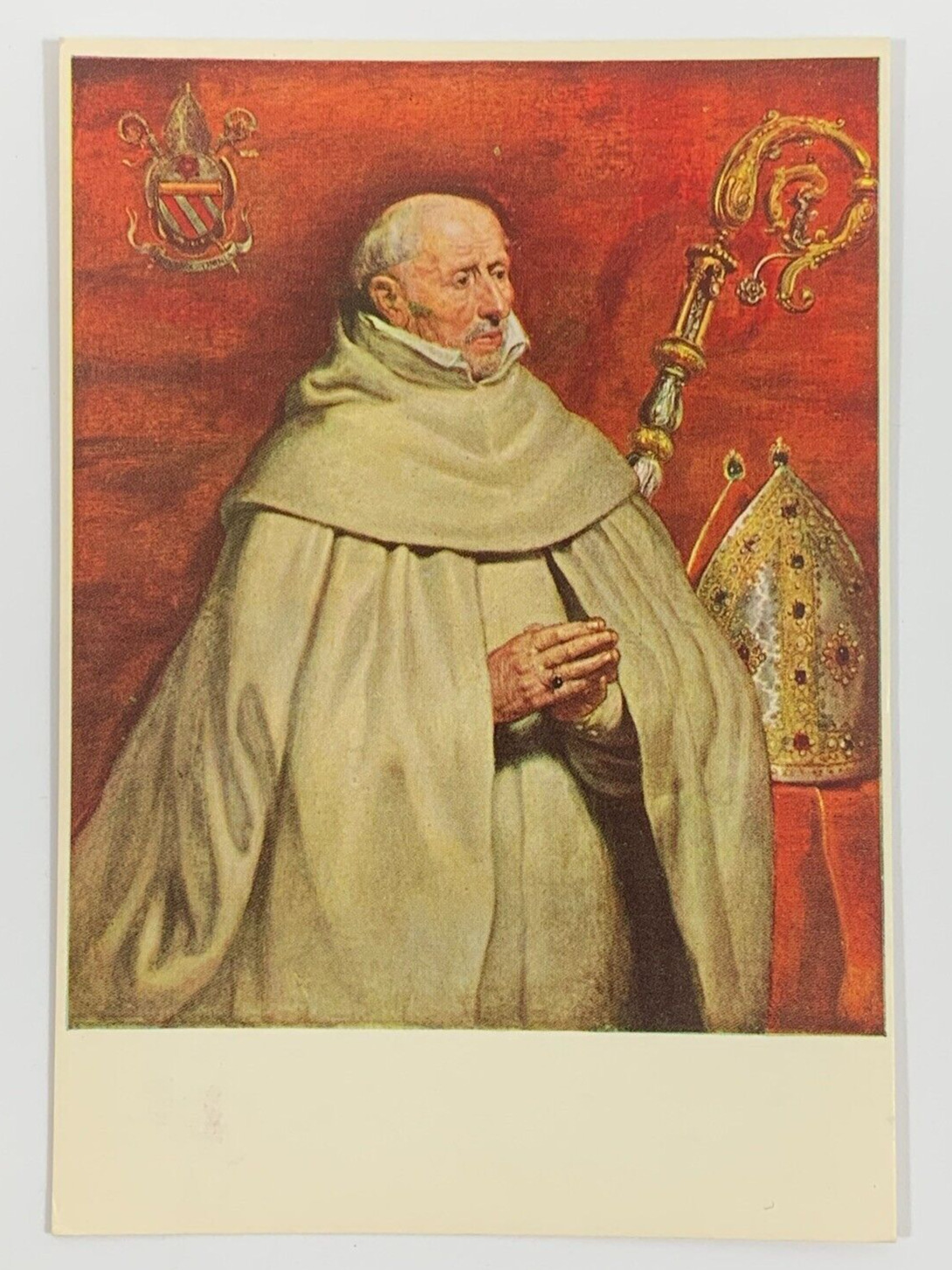 Portrait Matthaeus Yrsselius abbot of St. Michael's Monastery Antwerp Postcard