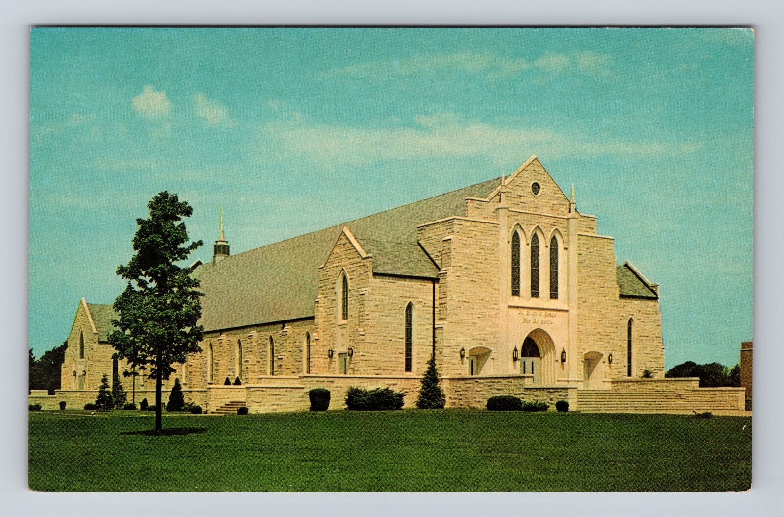 Berrien Springs MI-Michigan, Pioneer Memorial Church, Antique Vintage Postcard