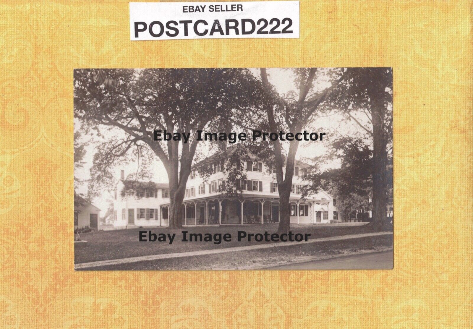 CT Brooklyn 1908-29 antique RPPC postcard MRS THEODORE ROOSEVELTS ANCESTRY HOME