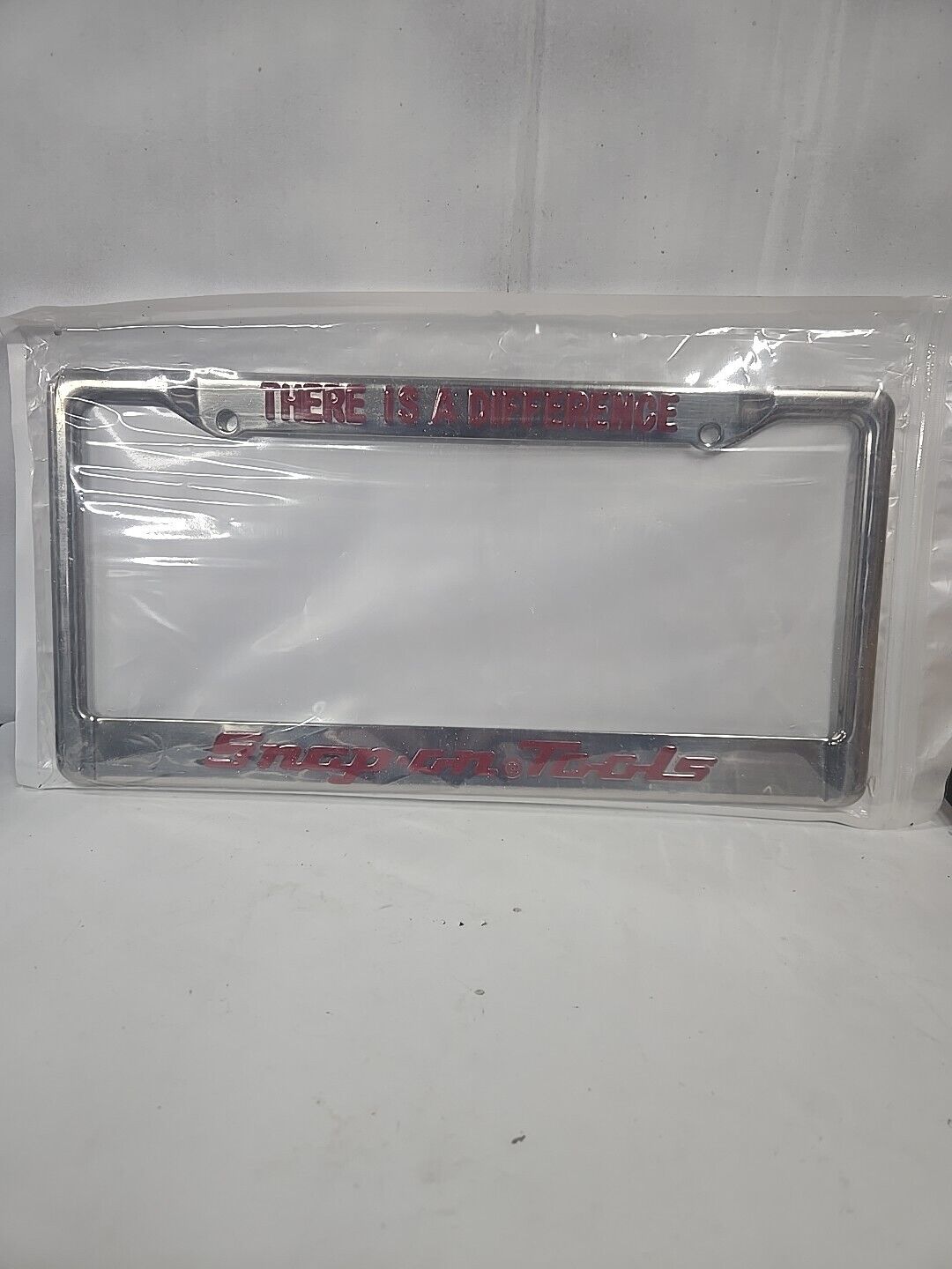 Snap on Tools  “There Is A Difference “  License Plate Frame NIP.