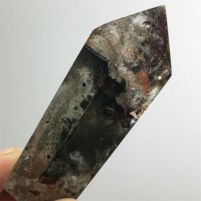 55g Rare TOP Natural Hyaline Colourful Phantom Ghost Garden Quartz Crystal