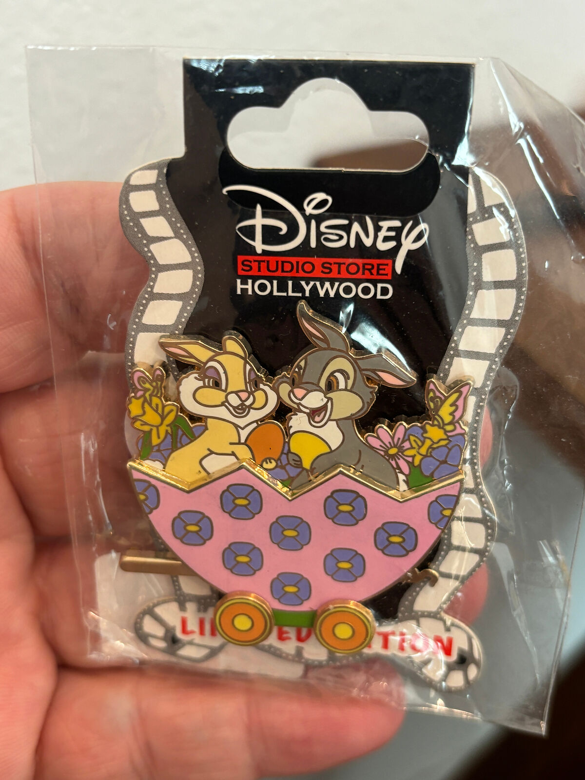 Disney Studio Store Hollywood DSSH Thumper & Miss Bunny Easter Egg Train Pin