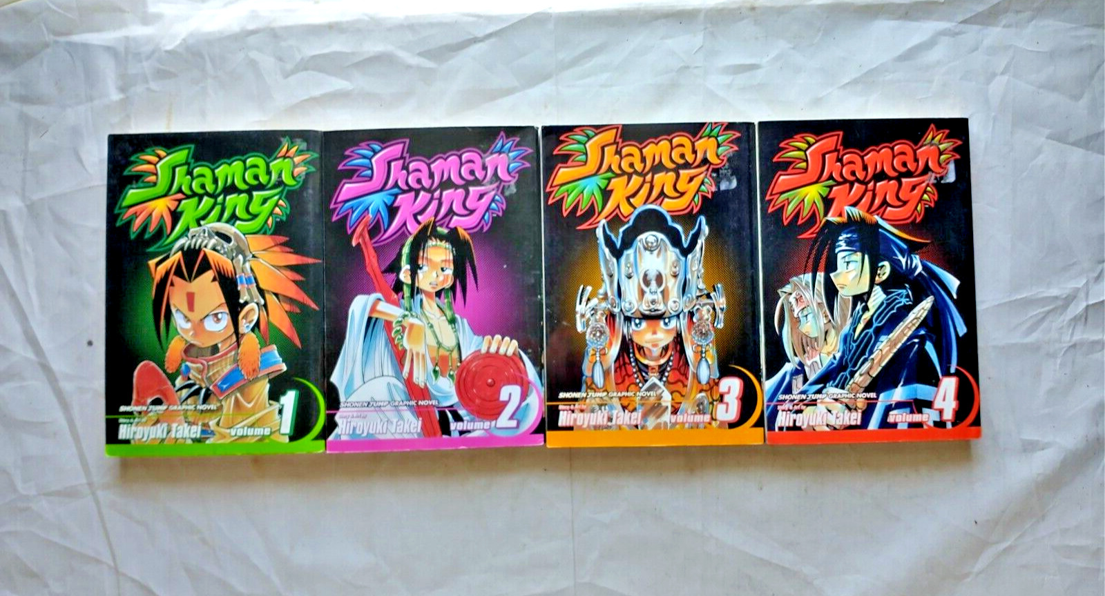 Shaman King Manga Vol.1-4 Bundle