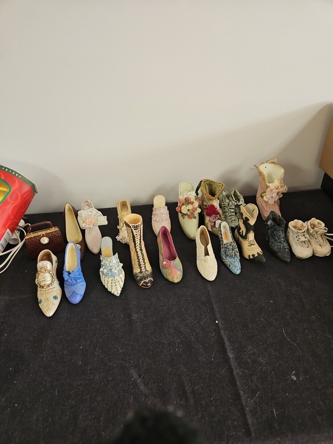 Vintage Lot of Miniature shoes Japan Resin collectible shoes
