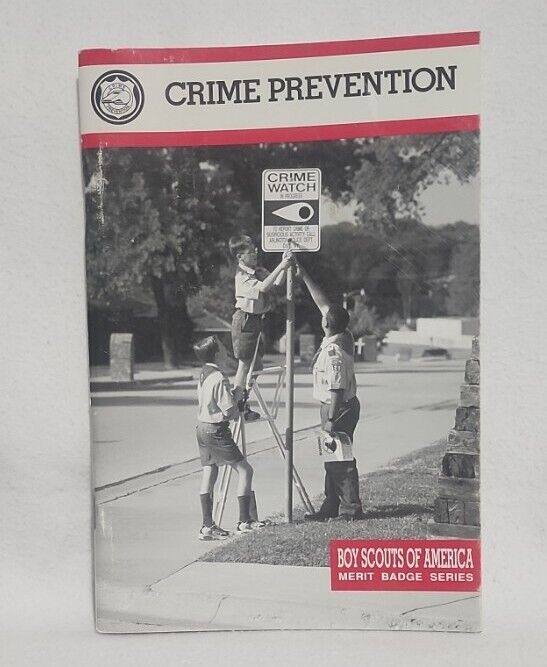 Crime Prevention Merit Badge Pamphlet - 1996 June Printing - Boy Scouts BSA