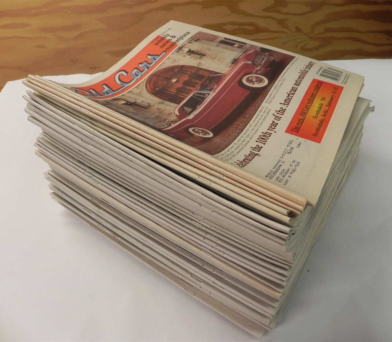 OLD CARS WEEKLY NEWSPAPER | 1996 ALMOST COMPLETE YEAR -IN GOOD CONDITION- 