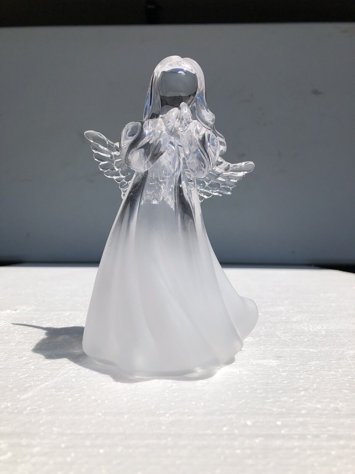 Acrylic Angel With Wings Praying 6 inch