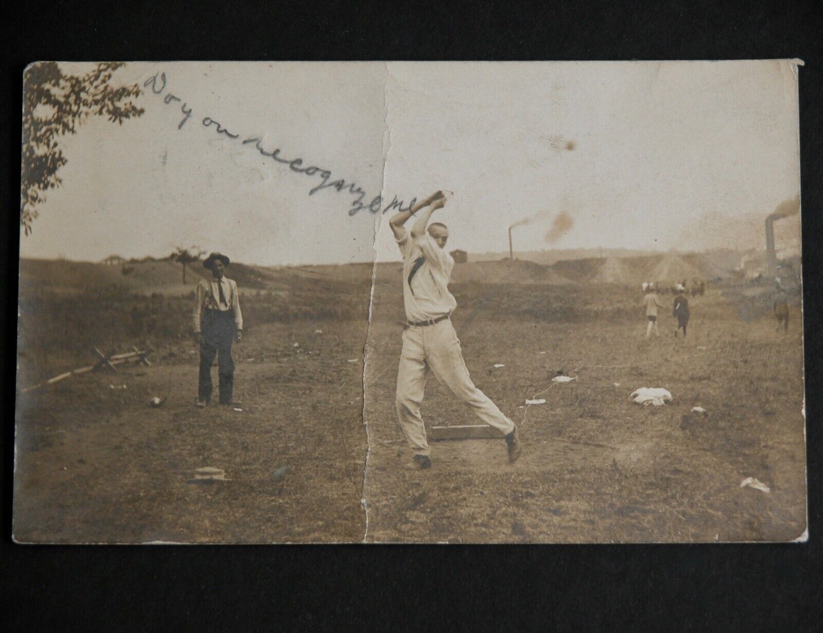 RPPC Baseball Annual Athletic Meet 1908 Bonne Terre MO Vtg Postcard Edwin Warner