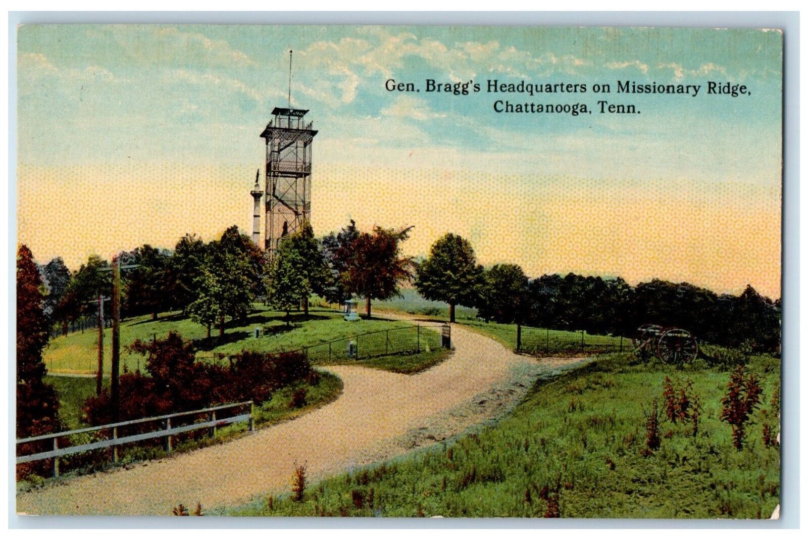 c1930\'s Gen. Bragg\'s Headquarters Missionary Ridge Chattanooga TN Postcard