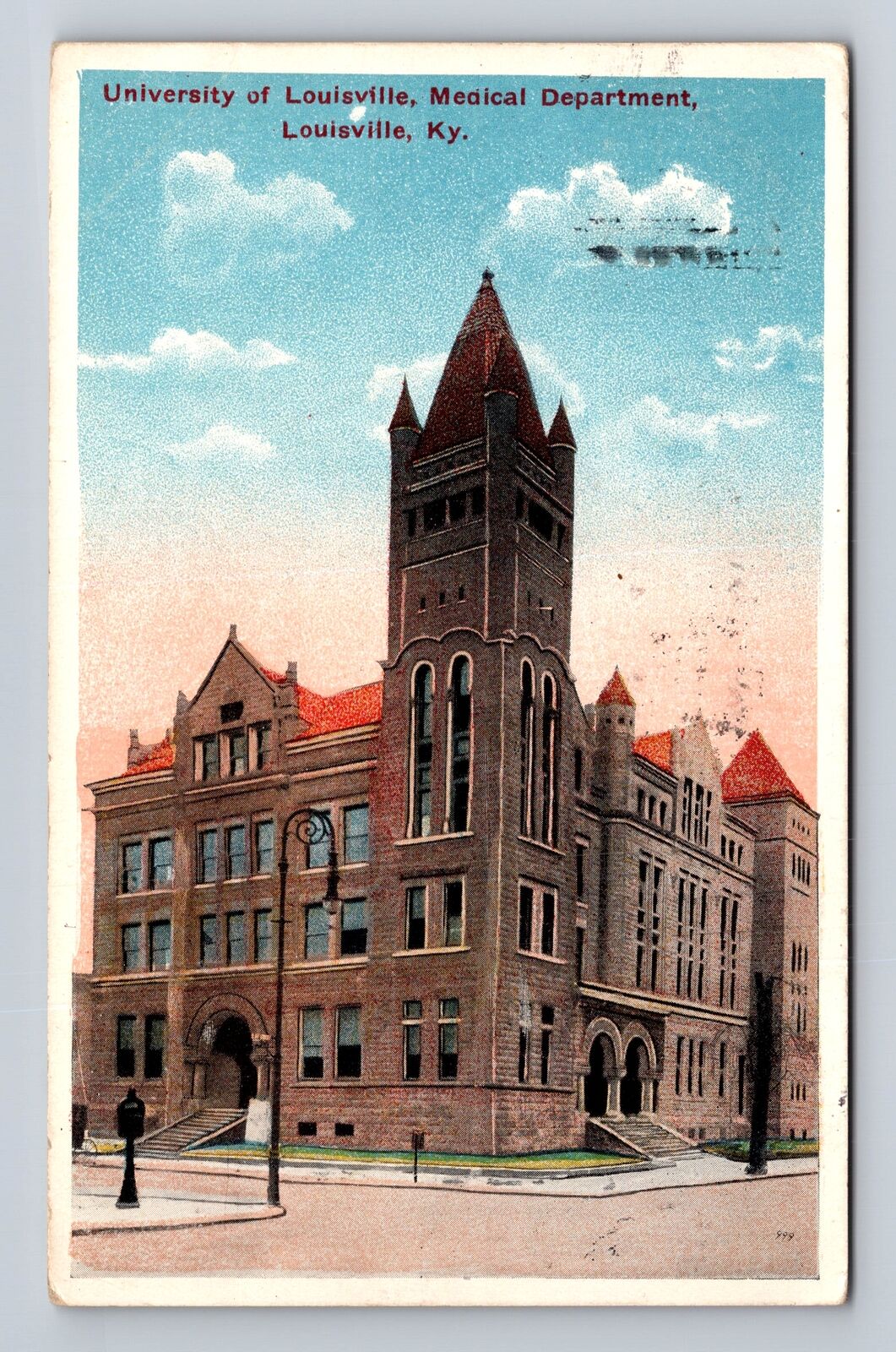 Louisville KY-Kentucky, University Of Louisville Medical, Vintage c1914 Postcard
