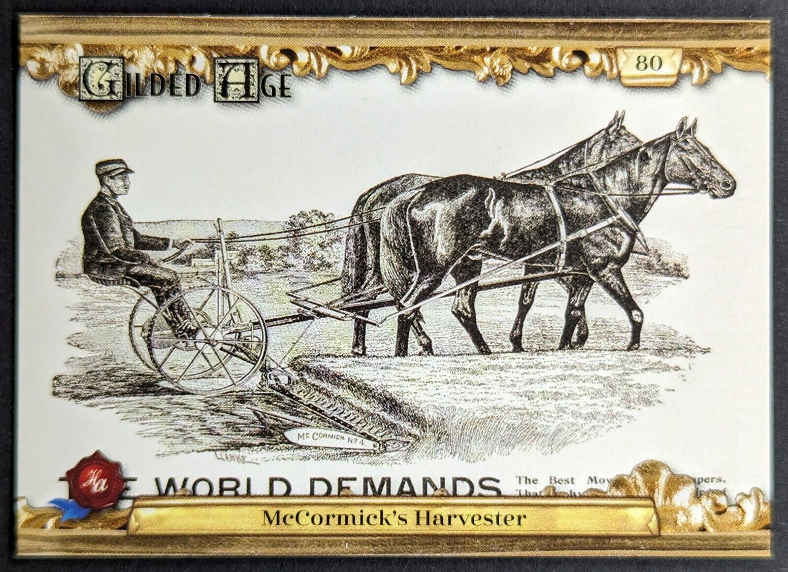 McCormick\'s Harvester 2022 History\'s Gilded Age Card #80 (NM)