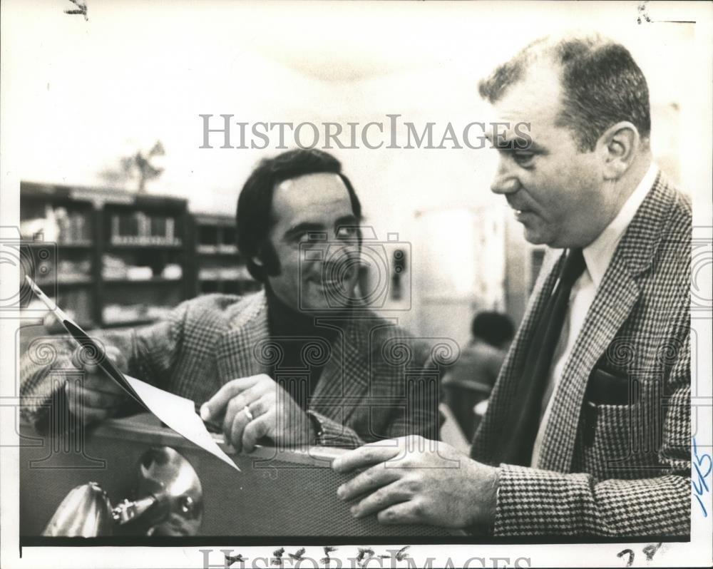 1972 Press Photo Schenectady, NY, educators Edward Agresta and John DeSimony