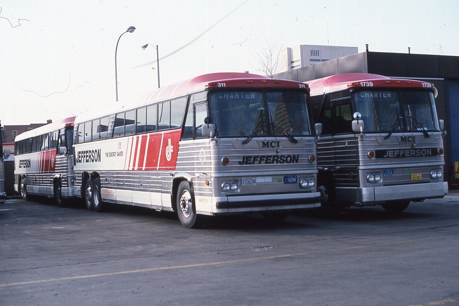 Original Bus Slide Jefferson Charter #311 & 1739 MCI bus 1986 #23