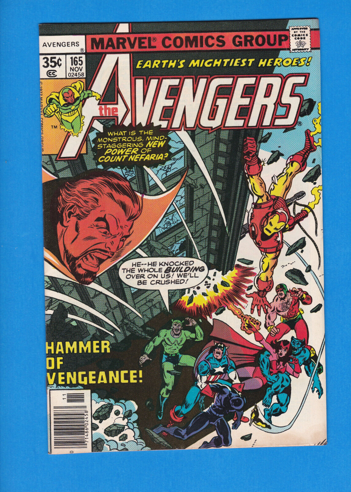 AVENGERS #165 Marvel 1977 F/VF