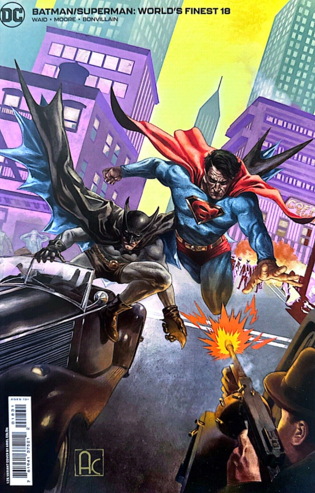 BATMAN SUPERMAN WORLDS FINEST #18 NM COVER E ARIEL COLON CARD STOCK INCENTIVE