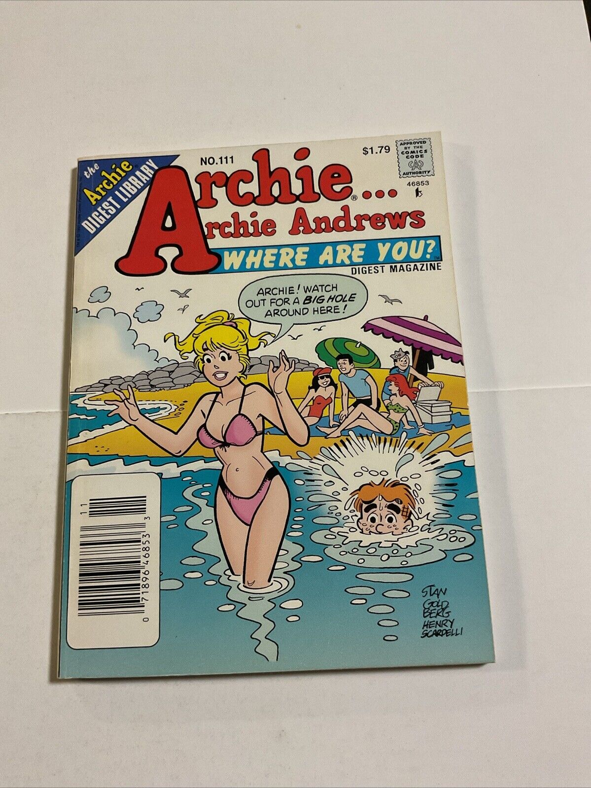 Archie Andrew’s Where Are You #111 NEWSSTAND BIKINI COVER 1997 HIGH GRADE Betty