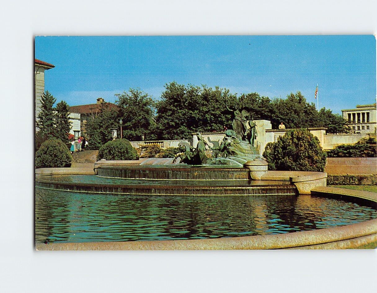 Postcard Littlefield Memorial Fountain University of Texas Austin Texas USA