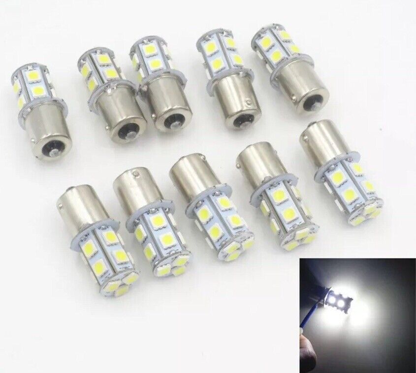 10pk Stop Turn Signal Brake Bulbs 13 LED for Military HUMVEE M998 24V LED H1
