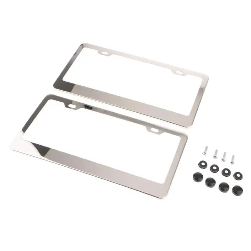 2 Pack Ofs Stainless Steel Plate , Cars Plate Cover with Screw , 310Mm*160Mm