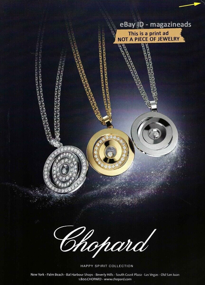 $3.00 PRINT AD - CHOPARD Luxury Jewelry 2011 happy spirit collection 1-Page