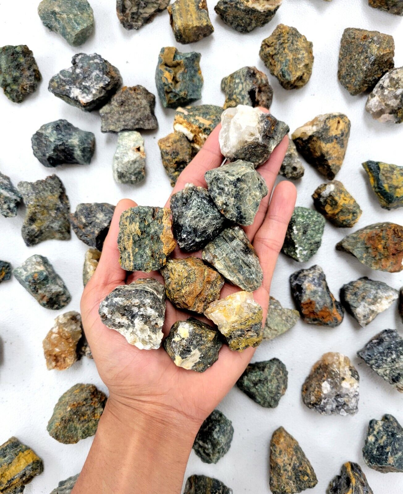 Sea Jasper Crystals Bulk Rough Stones for Tumbling Raw Gemstones Healing Rocks