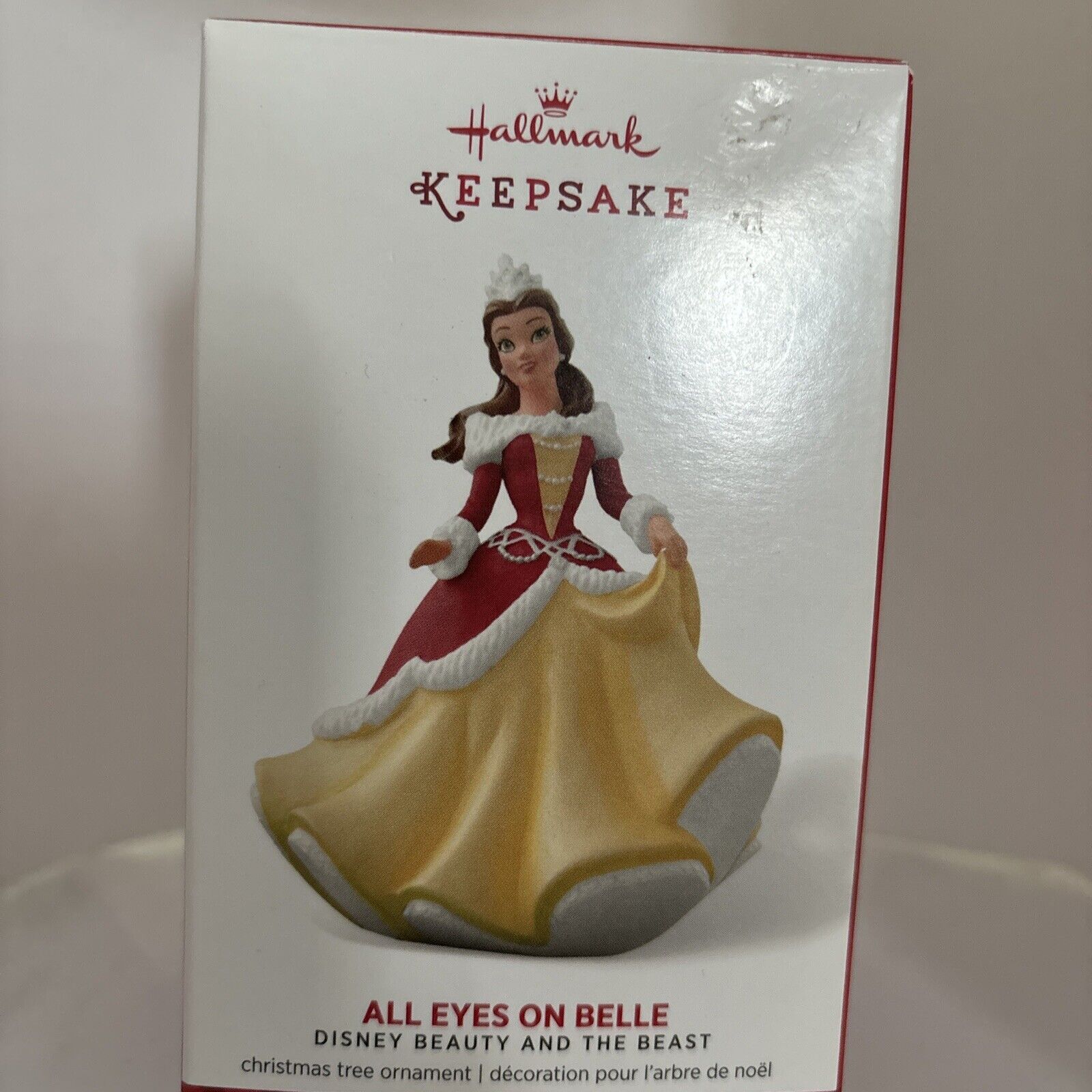 All Eyes on Belle Hallmark Christmas Ornament Disney Beauty & The Beast 2014 NIB