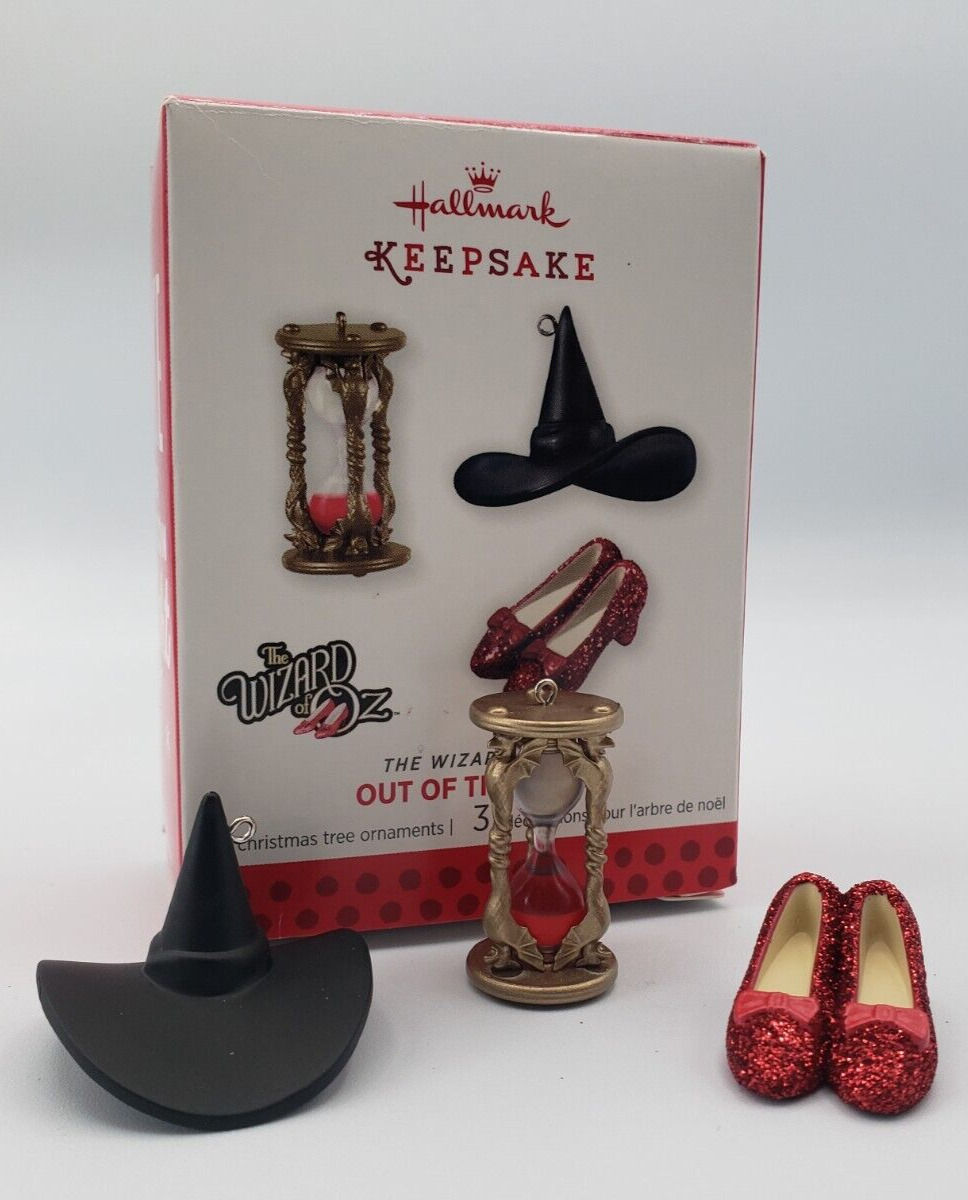 Hallmark 2013 Out of Time in Oz Wizard of Oz Miniature Set of 3 Limited Edition