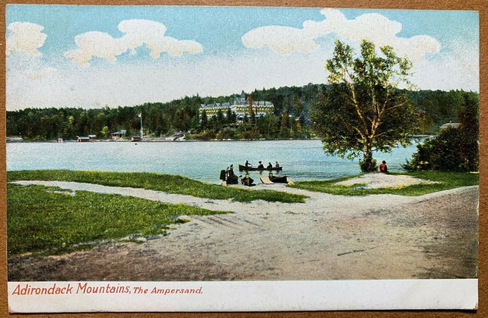 Postcard Saranac Lake NY - Ampersand Hotel Adirondack Mountains