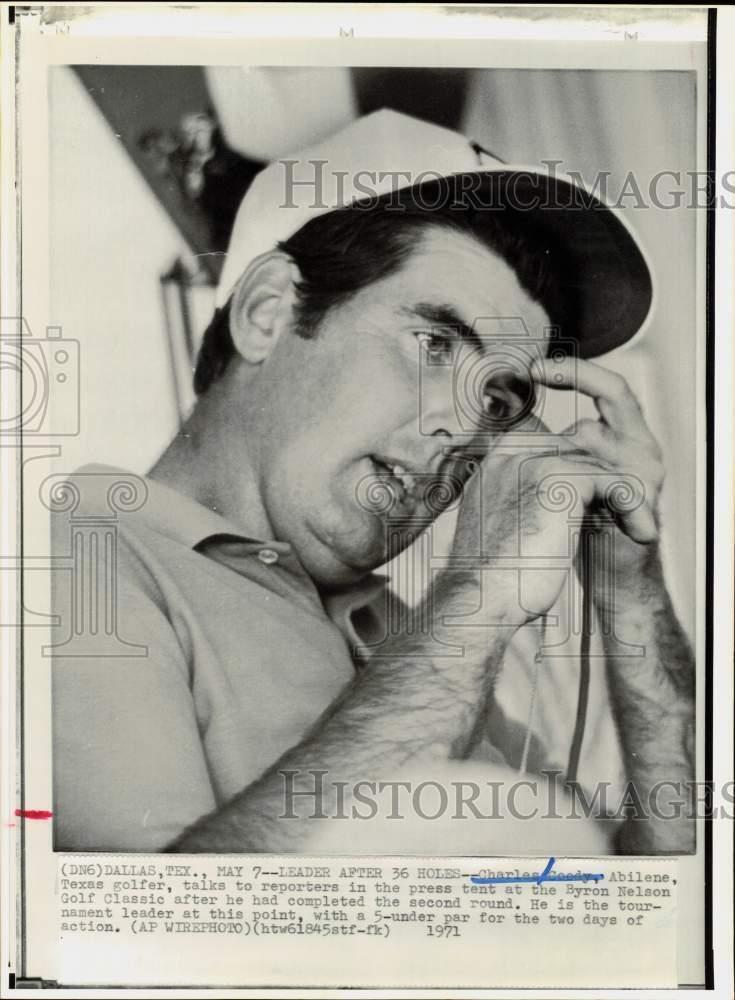 1971 Press Photo Charles Coody at Byron Nelson Golf Classic Tournament in Texas