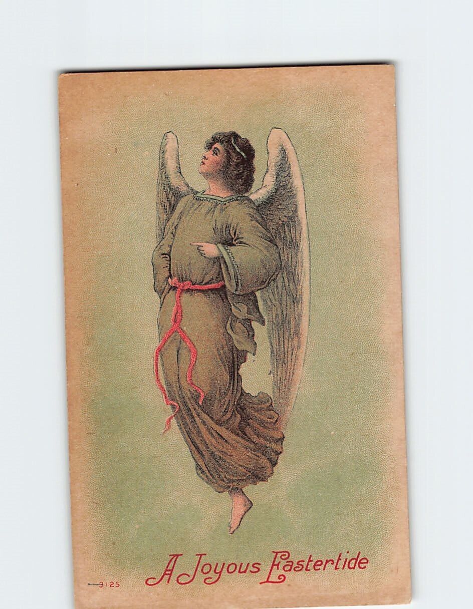 Postcard A Joyous Eastertide with Angel Art Print