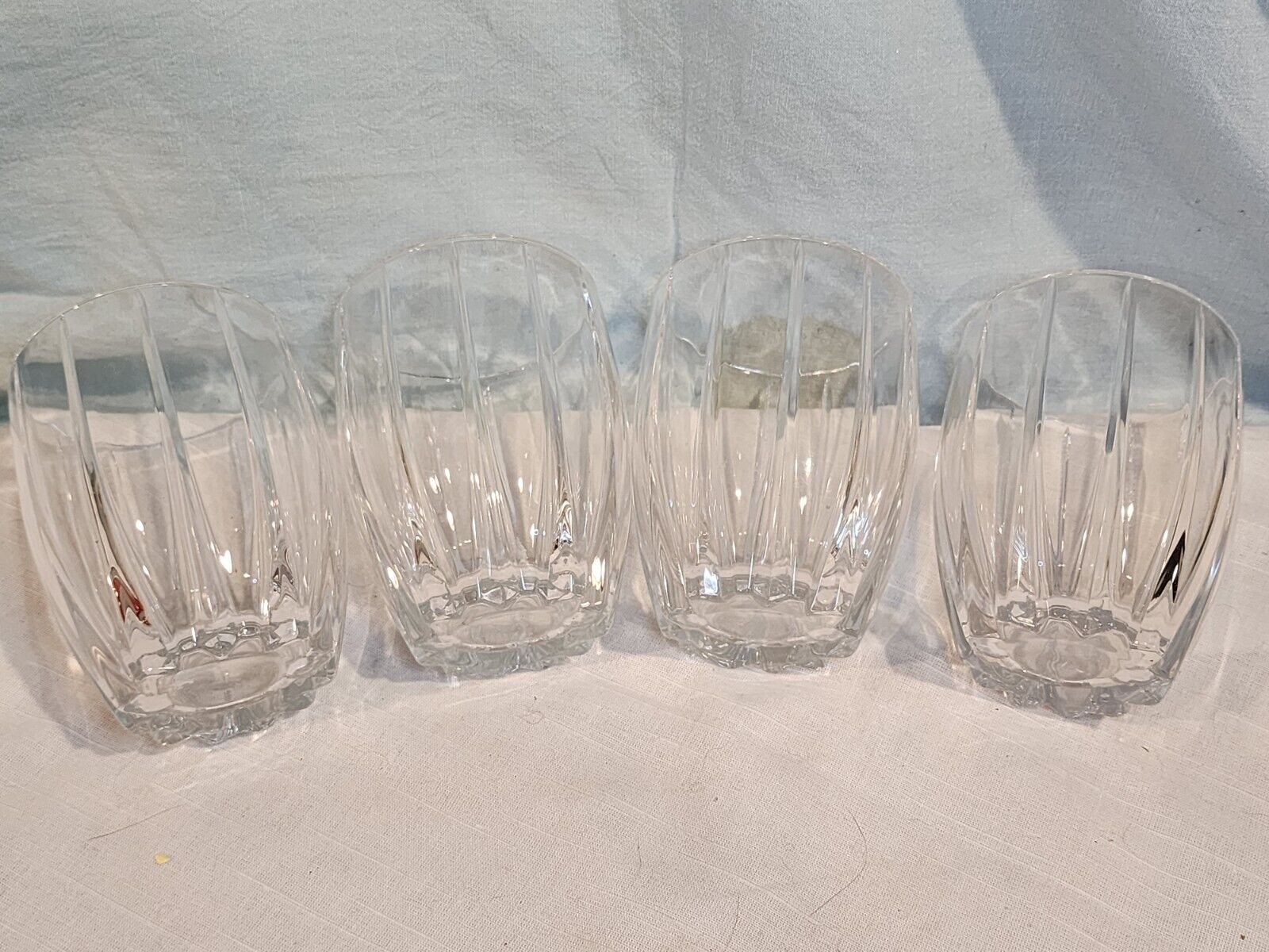 WATERFORD Marquis Crystal Omega Double Old-Fashioned Glasses, Set of 4 NICE