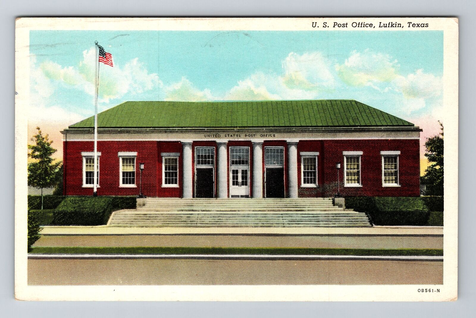 Lufkin TX-Texas, United States Post Office, Antique Vintage Souvenir Postcard