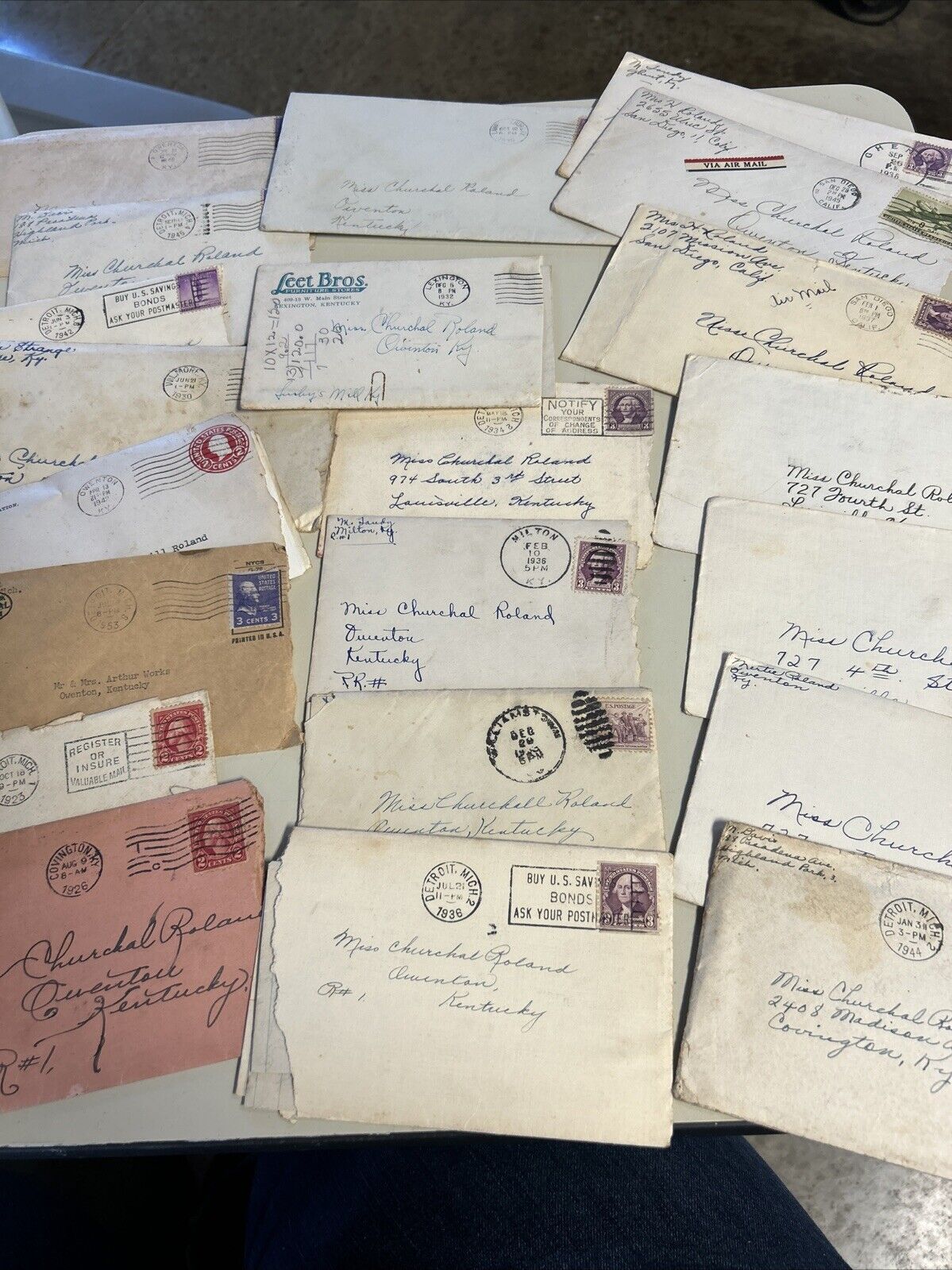 Antique Early 1900-1950’sHandwritten Letters Lot 100 Vintage History Ephemera 2