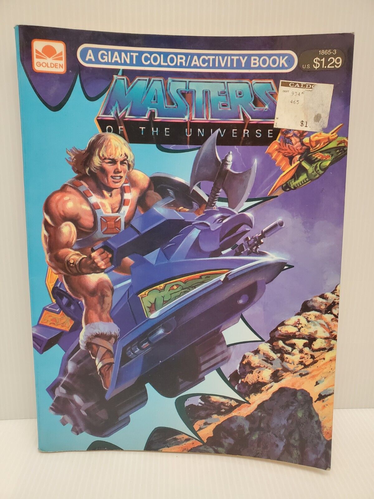Masters of the Universe 1982 Golden Coloring Book - Vintage Unused - RARE