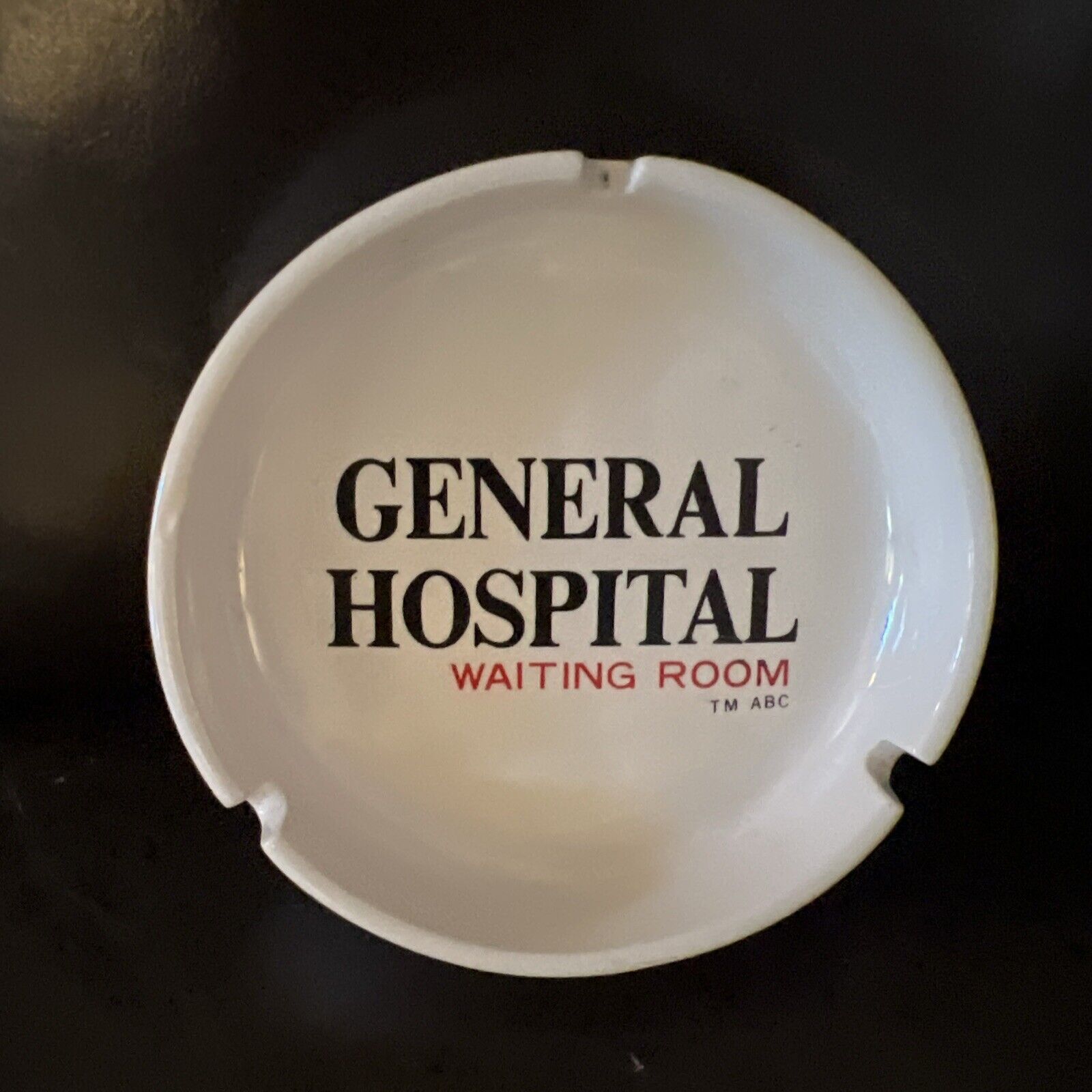 Vintage 1980’s General Hospital Waiting Room Ashtray TV Show ABC Soap Opera