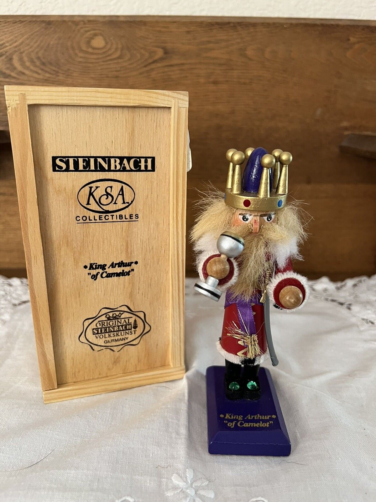 Steinbach King Arthur of Camelot Mini Nutcracker  - Germany - Limited Edition