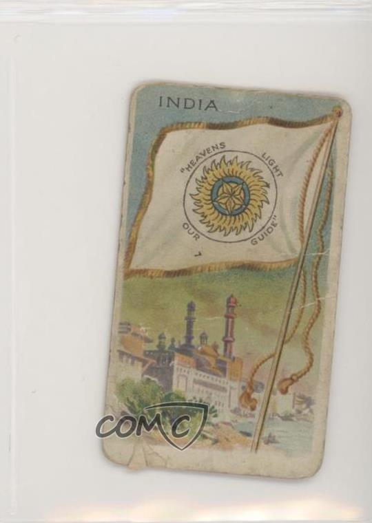 1910-11 ATC Flags of all Nations Tobacco T59 India a8x