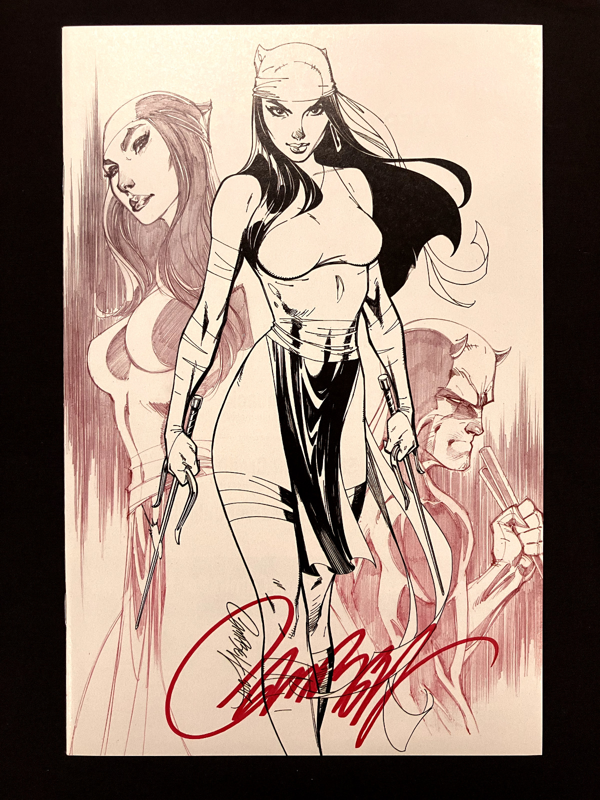 Elektra #1 (4th Series) Variant Marvel Apr 2017 Signed by J Scott Campbell