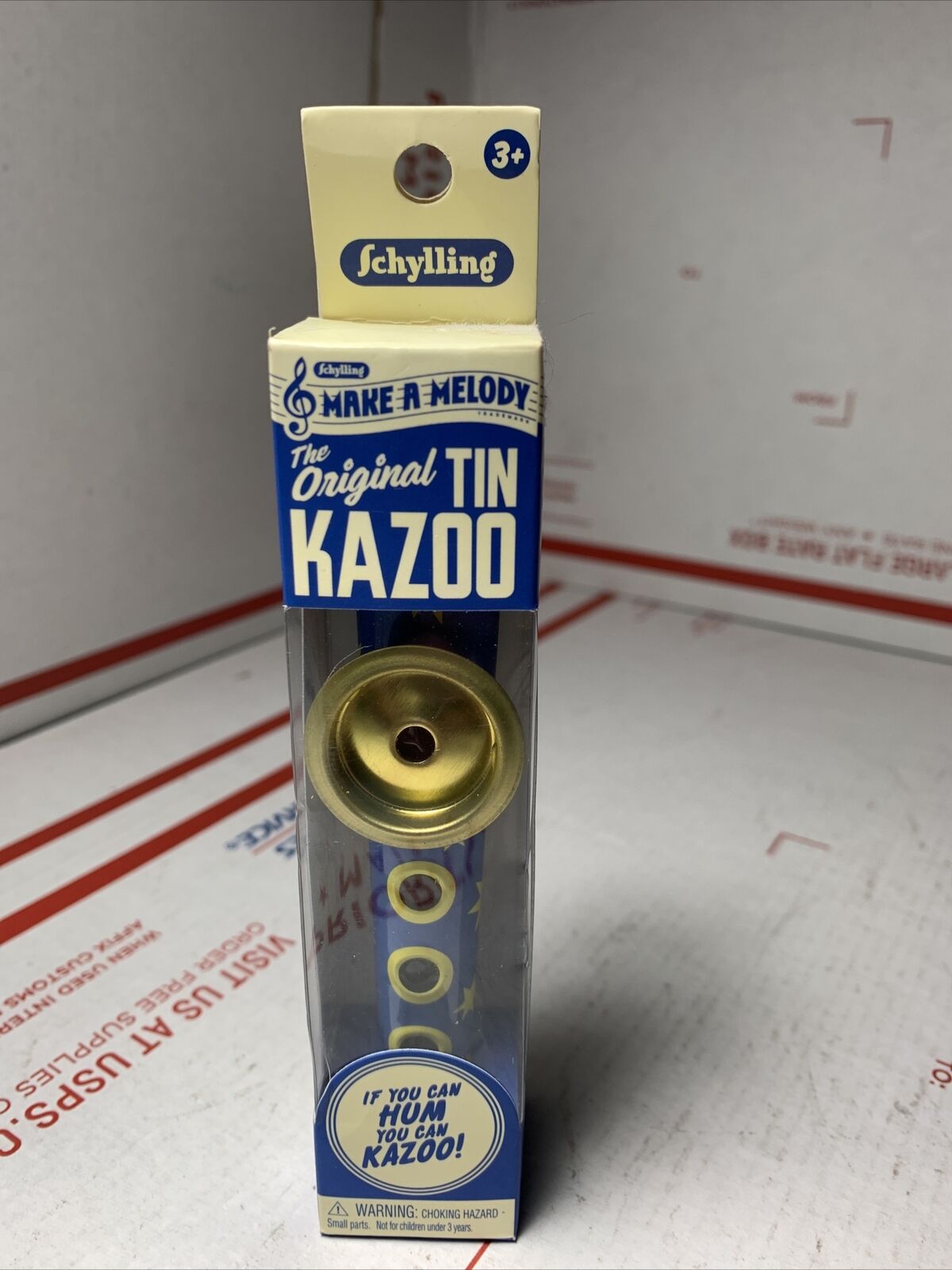2017 BLUE SCHYLLING THE ORIGINAL TIN KAZOO IN BOX - Good Shape