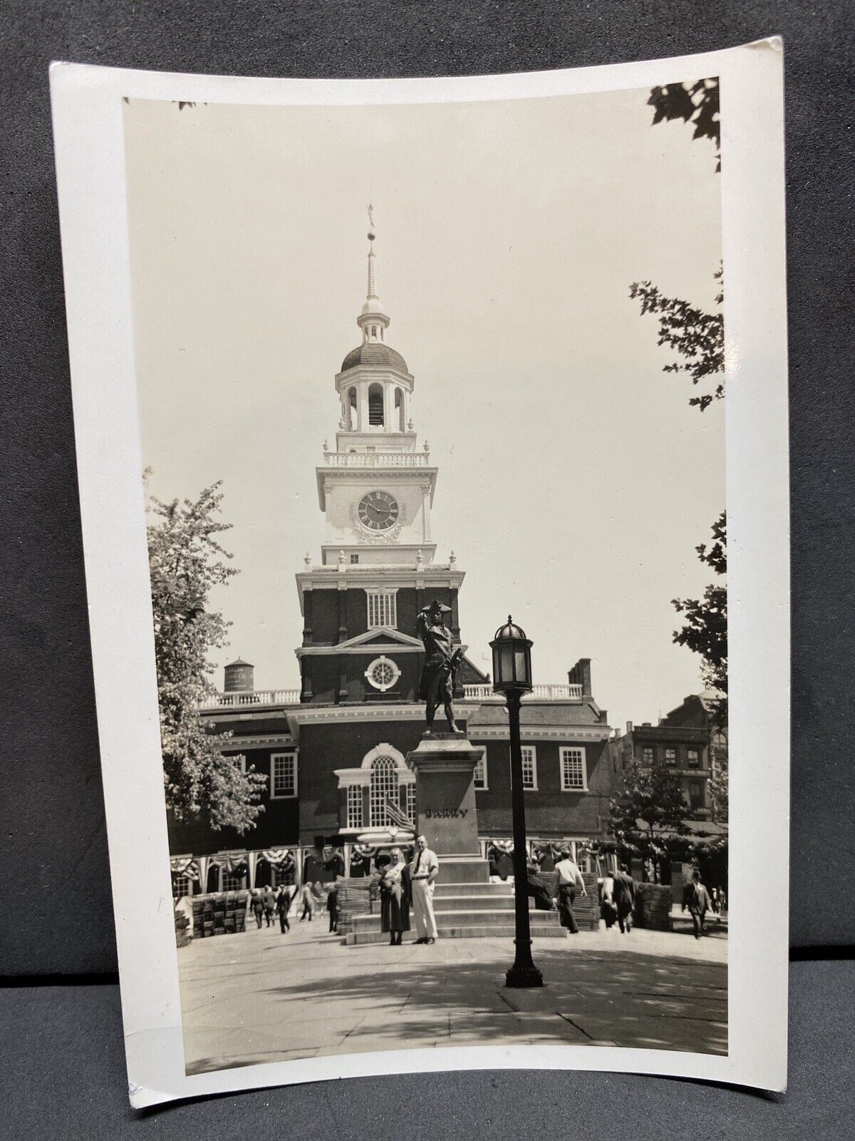 Vintage Photo Independence Hall Philadelphia 1936