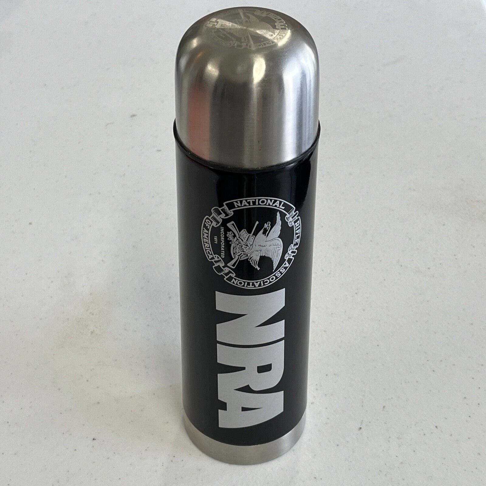 NRA National Rifle Association Stainless Steel Bullet Shape Coffee Mug Thermos
