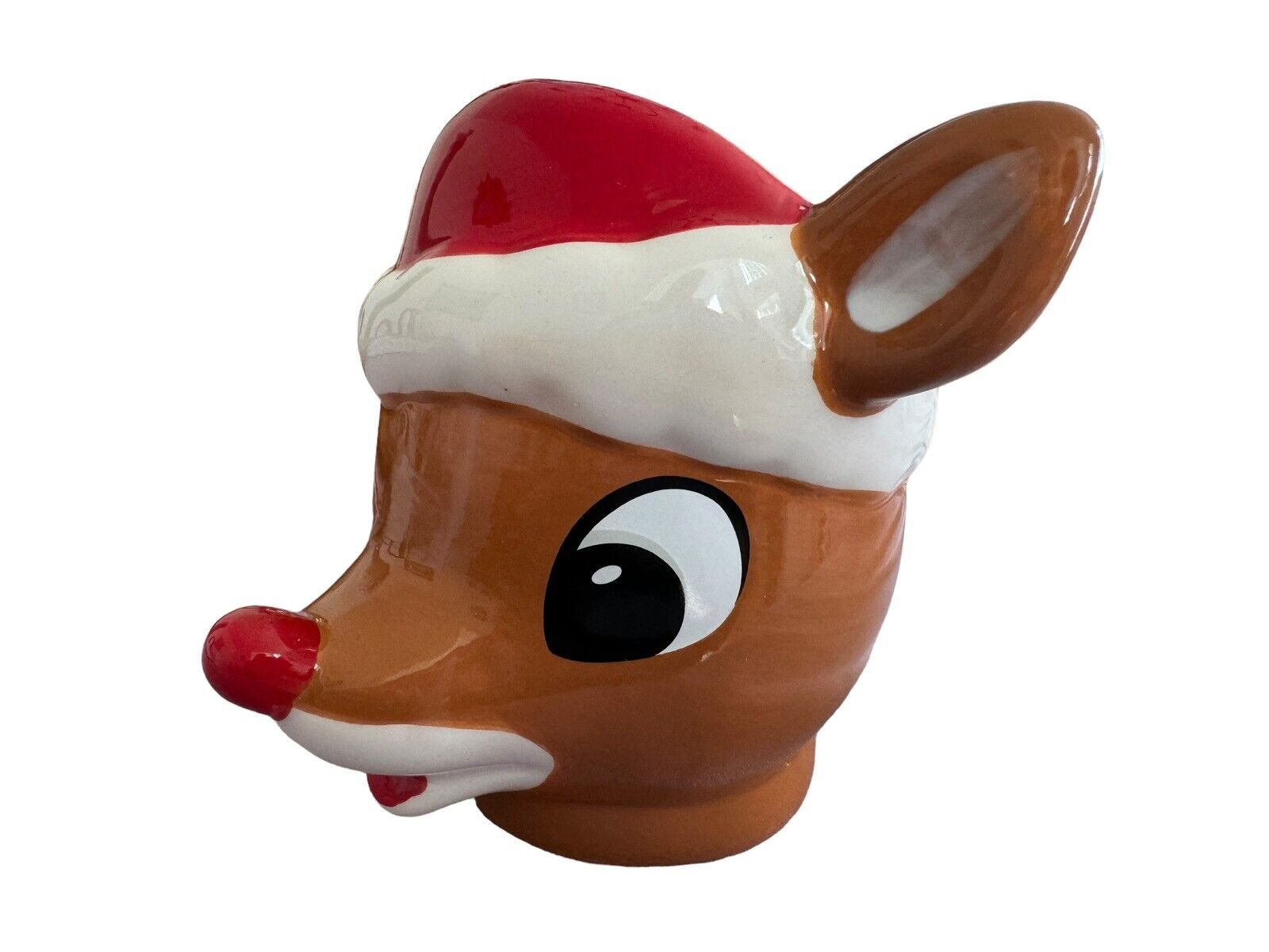 Bioworld Rudolph The Red-Nosed Reindeer Christmas 3D Sculpted Ceramic Mug 14 oz