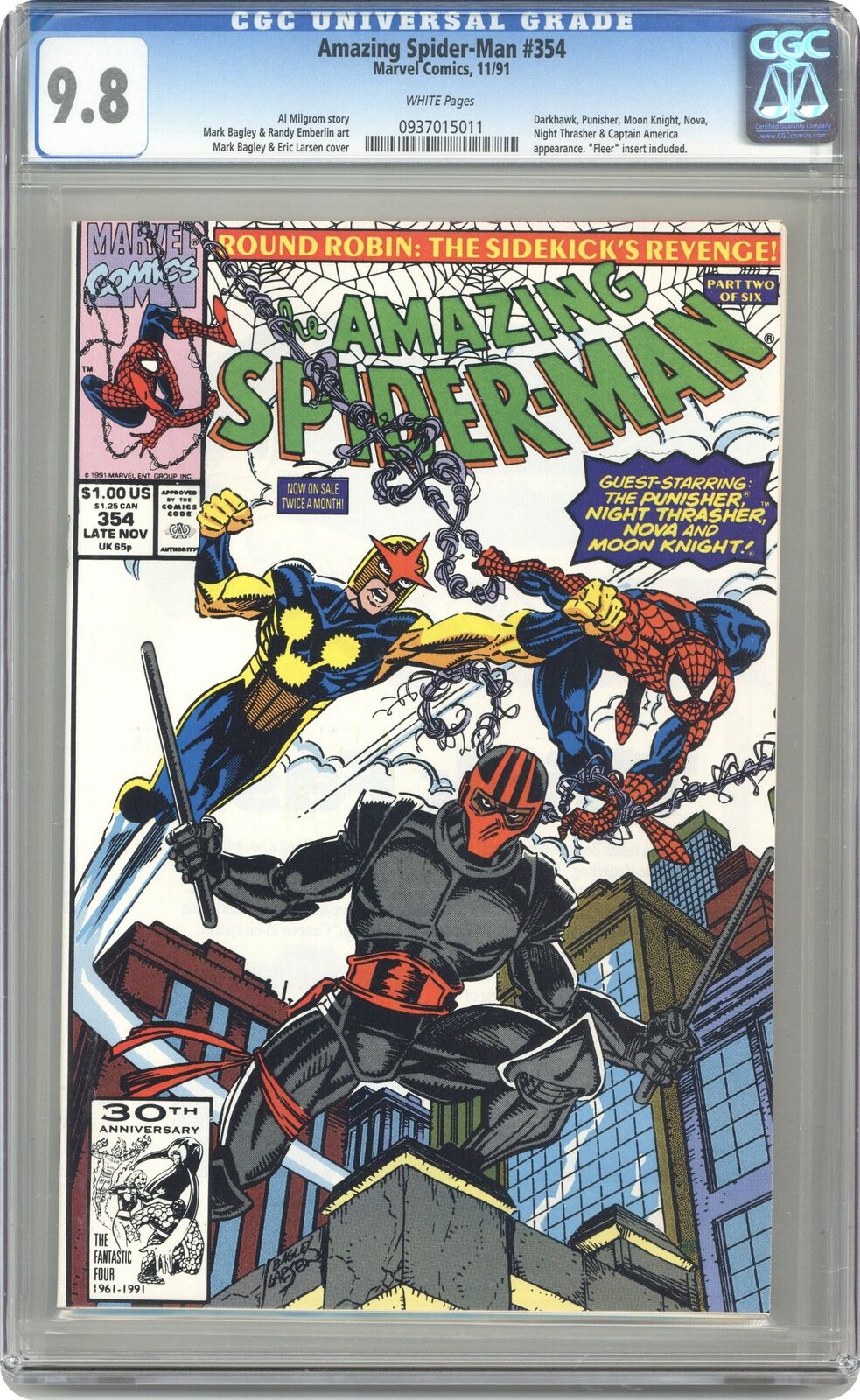 Amazing Spider-Man #354 CGC 9.8 1991 0937015011